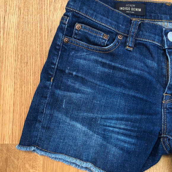 J. Crew mid-rise denim shorts, size 25 - Picture 3 of 7